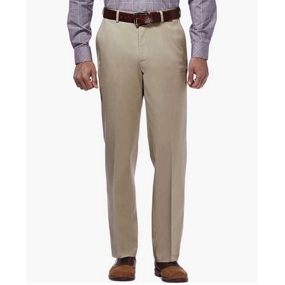 Tan Haggar In Motion Dress Pants